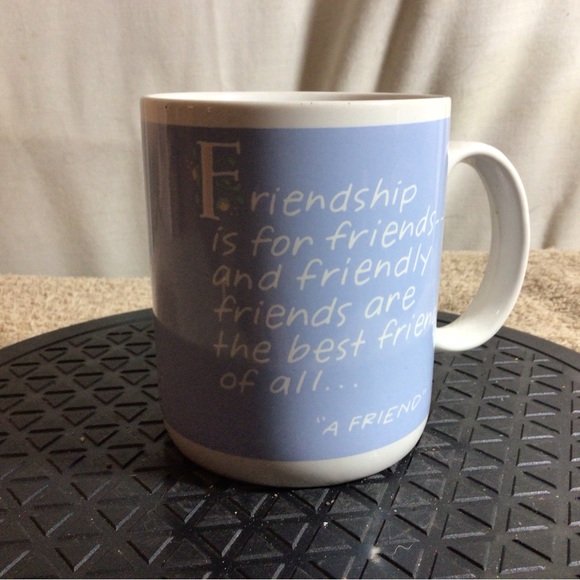 Vtg 1988 SHOEBOX GREETINGS Friendship Is For Friends Ceramic Coffee/Tea Mug - Picture 1 of 11